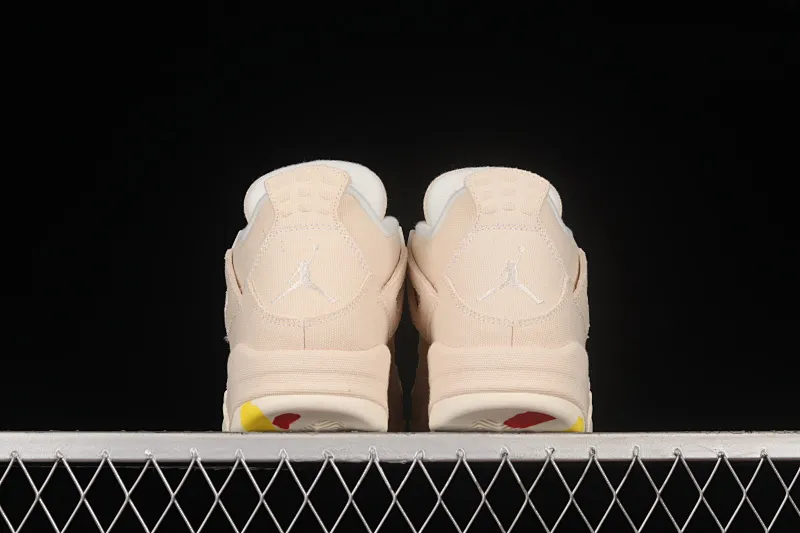 All categories Air Jordan Jordan series basketball shoes Air Jordan 4 J version Air Jordan 4 Retro "Canvas" AJ4 Joe 4 beige canvas basketball shoes DQ4909-100